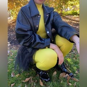 Womens small Pikachu halloween costume: bodysuit, tutu, ears & attachable tail